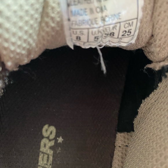Skechers leather and fabric sneakers, like new - Picture 3 of 8